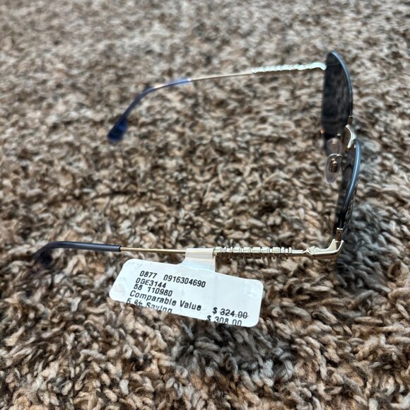 Brand New Burberry Harper BE3144 Cat Eye Women's Sunglasses Retail $324 - Picture 5 of 12